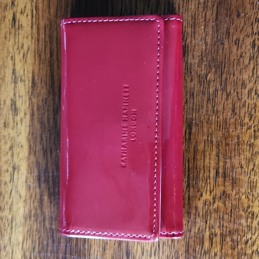 Katharine Hamnett London Patent Leather Key Holder Wallet